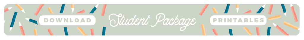 download student care package printables