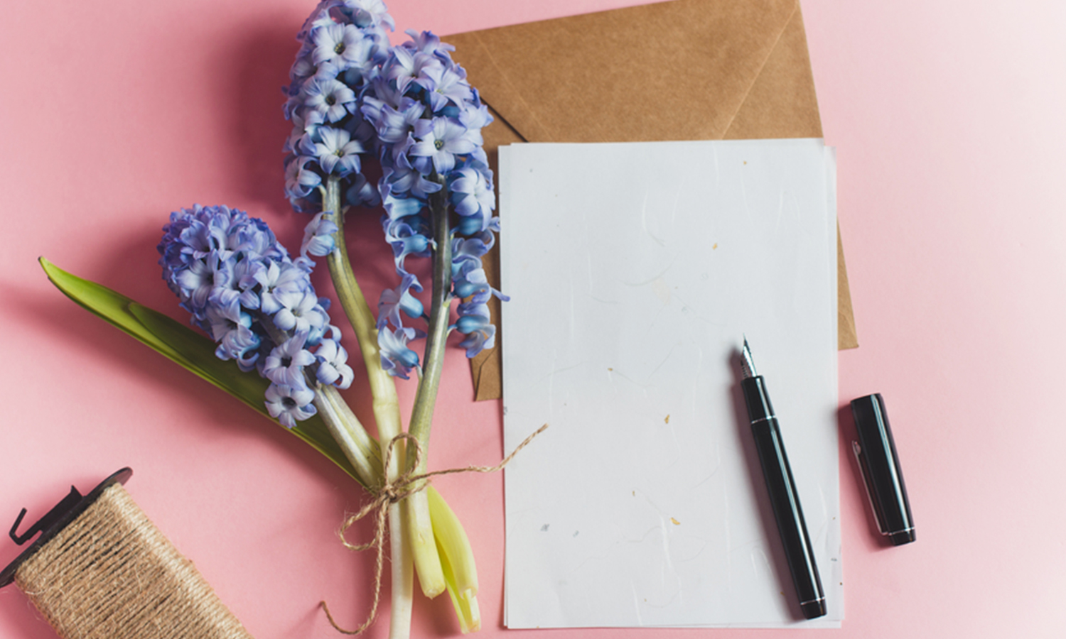 stationary and flowers