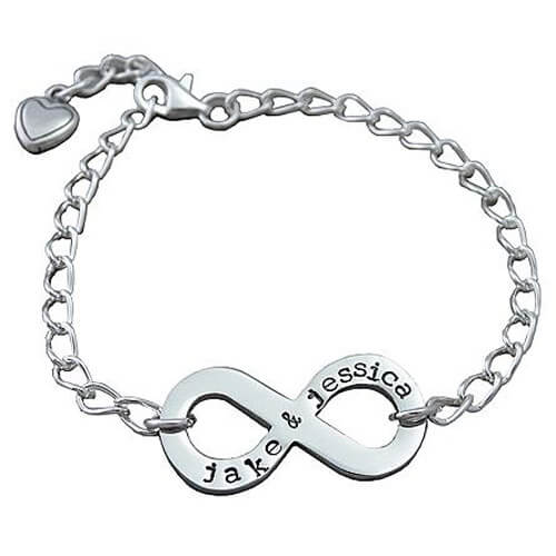 Romantic Gift Idea for Her by Gifts.com - Infinity Love Bracelet