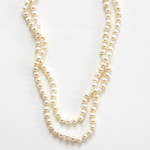 Romantic Gift Idea for Her by Gifts.com - Long Strand Pearl Necklace