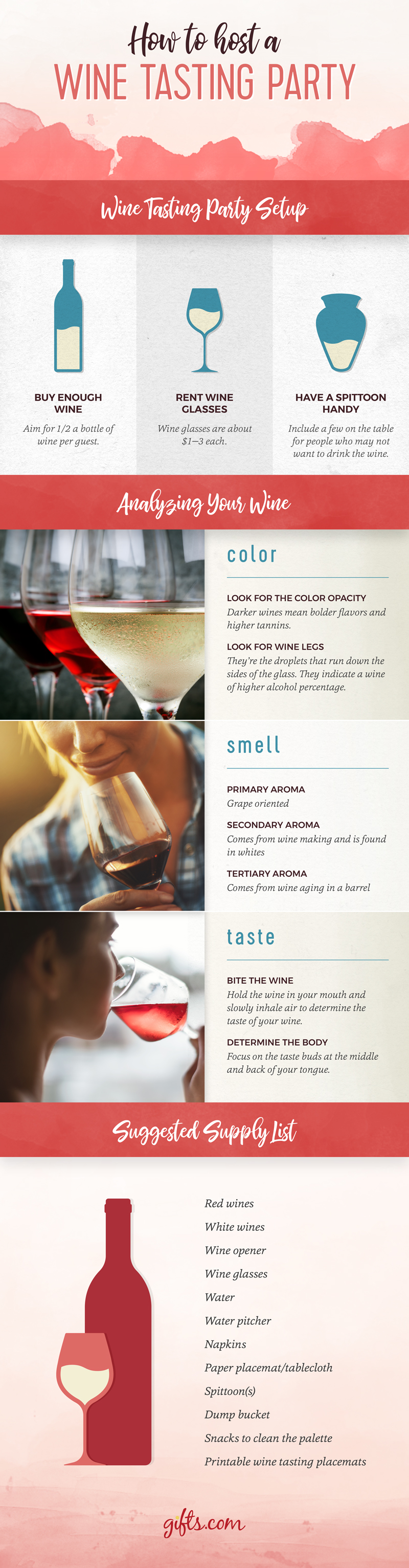 wine tasting party tips